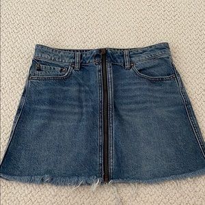 Free People Jean Skirt